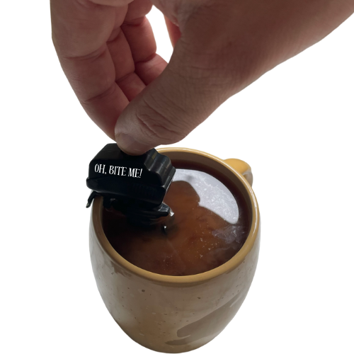 Oh, Bite me! - boat motor coffee stirrer